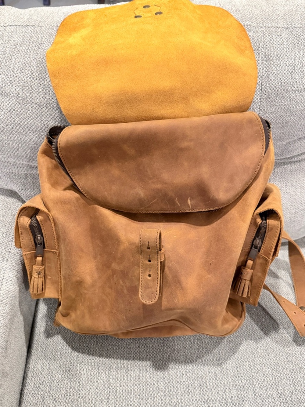 Saddleback Leather Co Wanderers Backpack in Tobacco - Picture 2 of 14